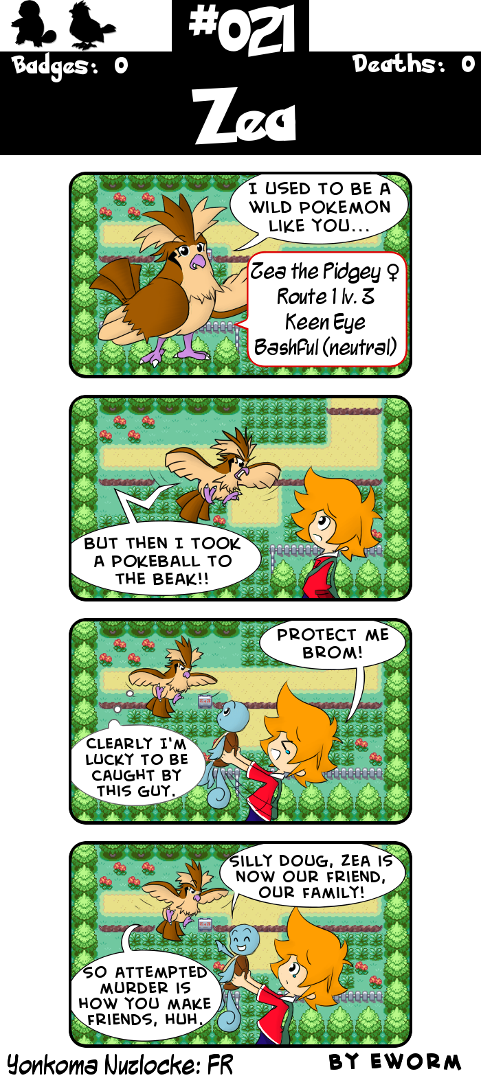 Oh look, a meme in a Nuzlocke comic, that's original.