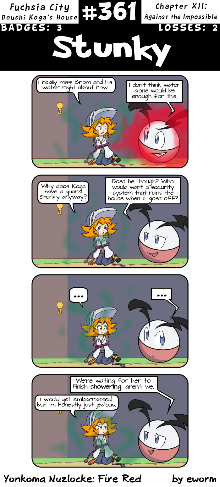 Yonkoma Nuzlocke has the raunchiest jokes.