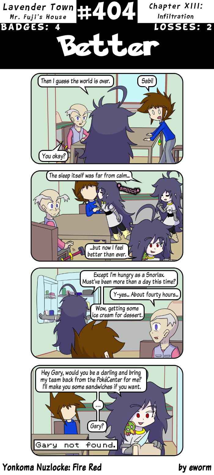 Get it? Strip #404? Man, I am sooo clever.